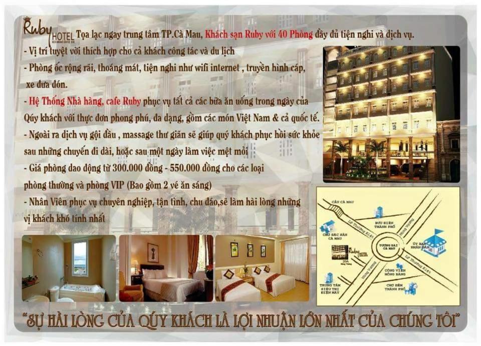 Ruby Ca Mau Hotel Bagian luar foto